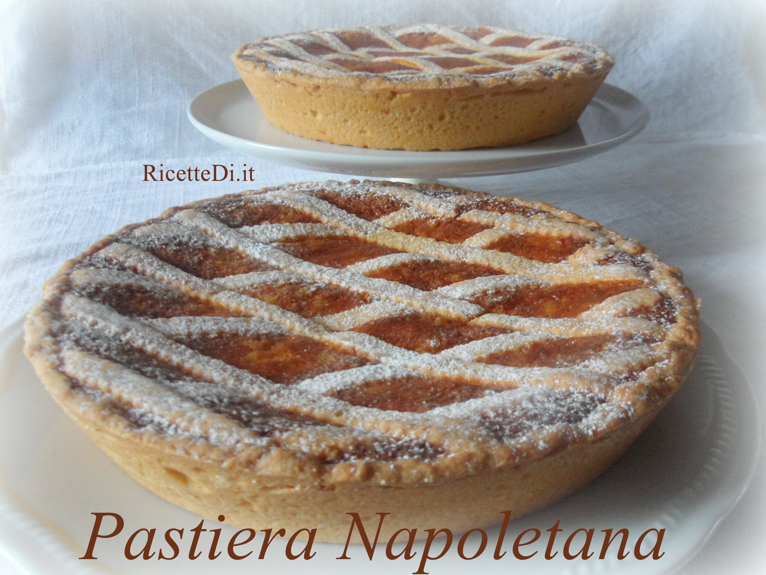 Neapolitanische Ricotta Torte Pastiera Napoletana Di Grano — Rezepte Suchen